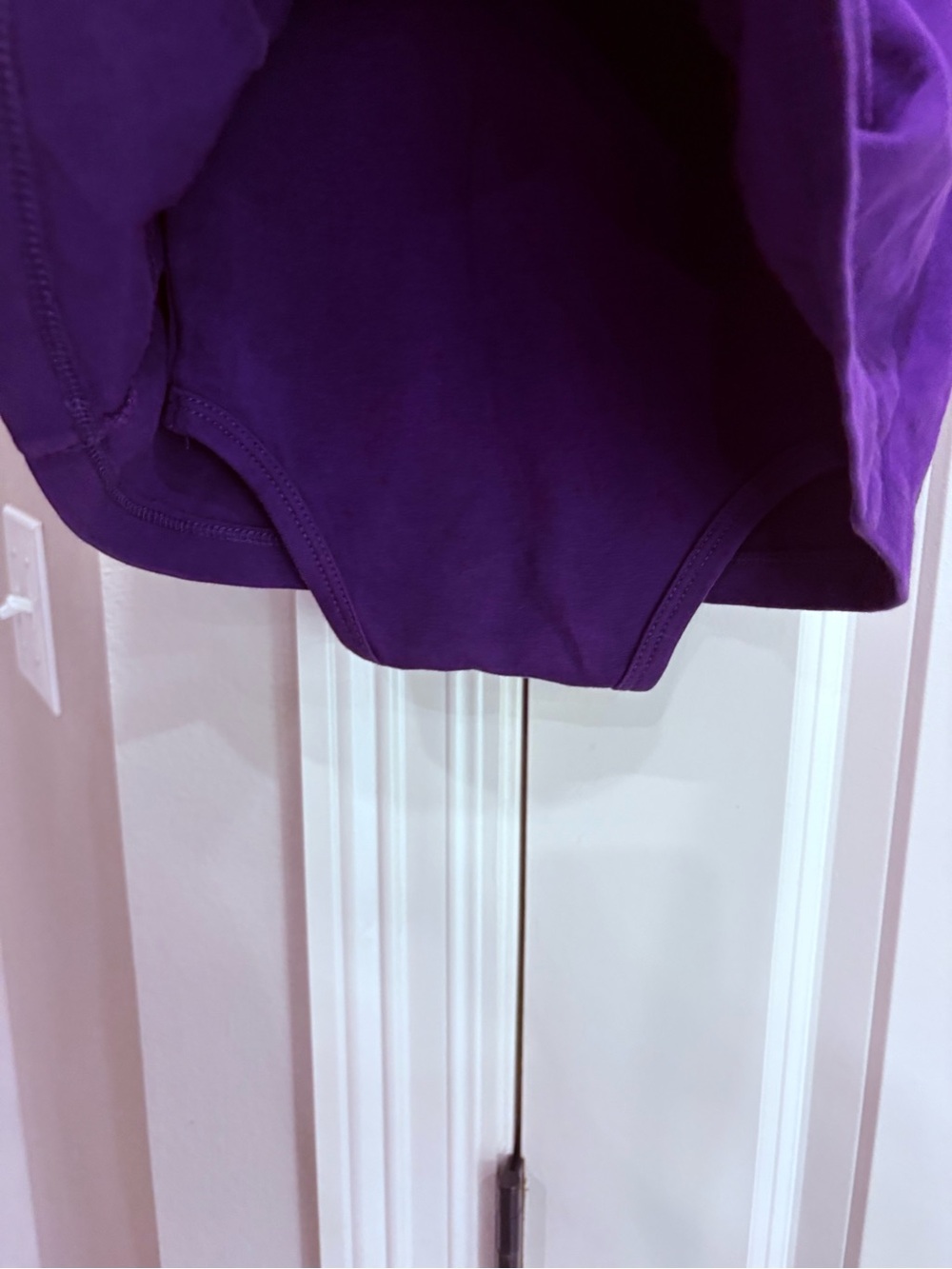 Grape purple short sleeve dress with snaps 6-12 months GUC by Primary - Picture 3 of 4